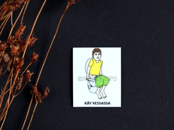 Nepsy Tips lapsen toiminnanohjauksen tukemiseen suunniteltu magneettinen kuvatukikortti Käy vessassa, joka kuuluu Aamutoimet kuvatukisarjaan. Käy vessassa kuvatukikortissa lapsi istuu wc pöntöllä.