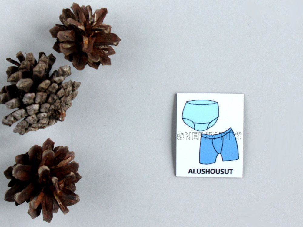 Nepsy Tips lapsen toiminnanohjauksen tukemiseen suunniteltu magneettinen kuvatukikortti Alushousut, joka kuuluu Pukukortti kuvatukisarjaan. Alushousut kuvatukikortissa on kahdet erinäköiset alushousut.