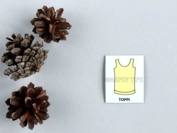 Nepsy Tips lapsen toiminnanohjauksen tukemiseen suunniteltu magneettinen kuvatukikortti Toppi.