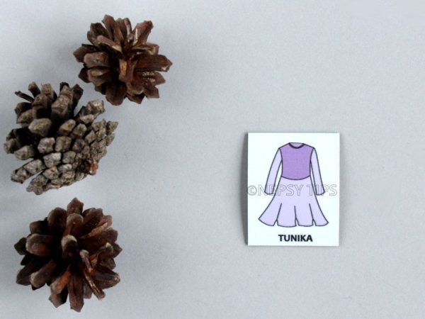 Nepsy Tips lapsen toiminnanohjauksen tukemiseen suunniteltu magneettinen kuvatukikortti Tunika.