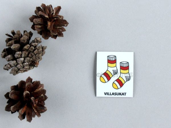 Nepsy Tips lapsen toiminnanohjauksen tukemiseen suunniteltu magneettinen kuvatukikortti Villasukat.